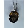 Image 1 : STERLING SILVER SMOKEY QUARTZ PENDANT