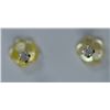 Image 1 : 14K GOLD DIAMOND (0.075) EARRINGS W/