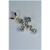 Image 2 : 10K GOLD BLUE TOPAZ CROSS PENDANT