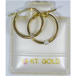 14K GOLD DIAMOND (0.07CT) EARRINGS