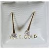Image 1 : 10K GOLD CUBIC ZIRCONIA EARRINGS