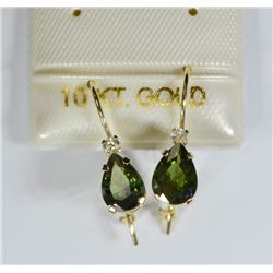 10K GOLD BLUE-GREEN SAPPHIRE (1.6CT) AND