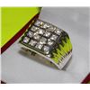 Image 2 : STERLING SILVER CUBIC ZIRCONIA MEN'S RING