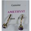 Image 2 : 14K GOLD AMETHYST EARRINGS