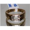 Image 1 : 10K GOLD DIAMOND ALPHABET MEN'S RING