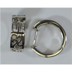 STERLING SILVER CUBIC ZIRCONIA EARRINGS