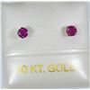 Image 1 : 10K GOLD RUBY EARRINGS