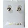 Image 1 : 10K GOLD CUBIC ZIRCONIA EARRINGS