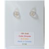 Image 2 : 10K GOLD CUBIC ZIRCONIA EARRINGS