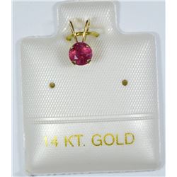 10K GOLD RUBY (0.45CT) PENDANT