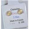 Image 2 : 10K GOLD MOONSTONE EARRINGS