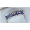 Image 1 : STERLING SILVER TANZANITE RING