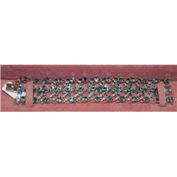 #3 STAMPED .925 RUBY ZIRCON BRACELET