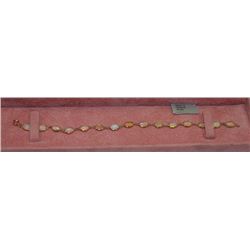 #24 14K YELLOW GOLD NATURAL OPAL BRACELET