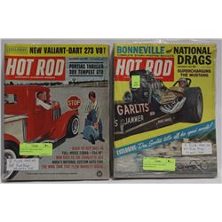 PACK OF 8 1964-65 HOT ROD MAGAZINES X2