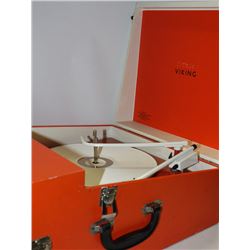 VIKING PORTABLE RECORD PLAYER WITH SPEAKERS