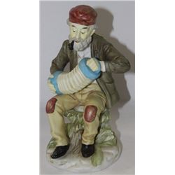ACCORDIAN MAN PORCELAIN FIGURE