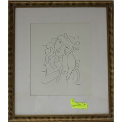 FRAMED PRINT OF MATISSE'S "LA FLEUR"
