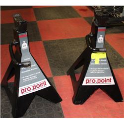 2 NEW PRO POINT, 6 TON CAR JACK STANDS