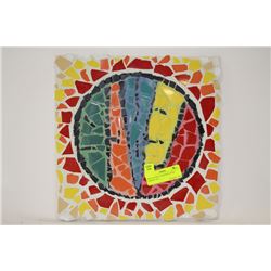PEACE SYBOL STEPPING STONE MOSIAC TILE