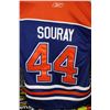 Image 1 : OILERS #44 SIZE LARGE LADIES SOURAY JERSEY