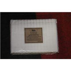 400TC WHITE QUEEN SIZED SHEET SET