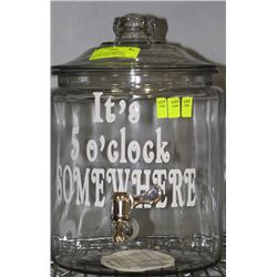 IT'S 5'OCLOCK SOMEWHERE 2 GALLON DRINK DISPENSER