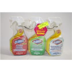3 PACK CLOROX CLEANERS