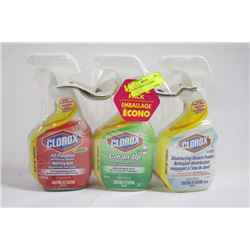3 PACK CLOROX CLEANERS