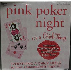LADIES PINK POKER NIGHT POKER GAME "BRAND NEW"