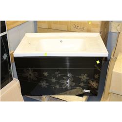 6480 FLOATING BATHROOM VANITY FLOWER DESIGN