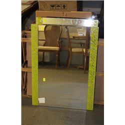 YELLOW BATHROOM MIRROR