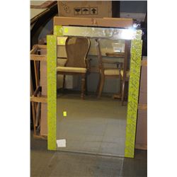 YELLOW BATHROOM MIRROR