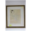 Image 1 : FRAMED PRINT OF RODIN'S "FEMME VETUE"