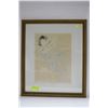 Image 1 : FRAMED PRINT OF RODIN'S "FEMME VETUE"