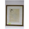 Image 1 : FRAMED PRINT OF RODIN'S "FEMME VETUE"