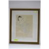 Image 1 : FRAMED PRINT OF RODIN'S "FEMME VETUE"