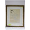 Image 1 : FRAMED PRINT OF RODIN'S "FEMME VETUE"