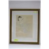 Image 1 : FRAMED PRINT OF RODIN'S "FEMME VETUE"