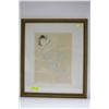 Image 1 : FRAMED PRINT OF RODIN'S "FEMME VETUE"