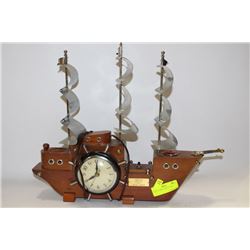 LIGHT UP PIRATE SHIP CLOCK