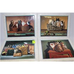BRADFORD EXCHANGE CAT TILE WALL HANGINGS
