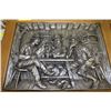 Image 1 : VINTAGE 3D PEWTER CARVING IN FRAME