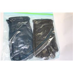 PK OF 2 LADIES LEATHER GLOVES SZ LARGE