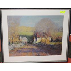FRAMED PRINT OF TERALAK'S "THE BACKROADS"