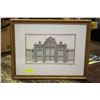 Image 1 : FRAMED PRINT OF DE NEUFFORGE'S "PALACE GATE"