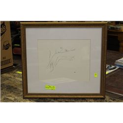 FRAMED PRINT OF MATISSE'S "THE HANKERCHIEF"