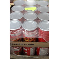 CASE OF 24 CANS PURITAN BEEF STEW