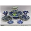 Image 1 : TRAY OF BLUE AND WHITE CERAMICS