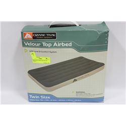 NEW OZARK TRAIL VELOUR TOP AIRBED -